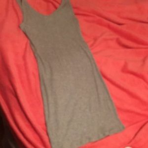 Gray bodycon vest dress